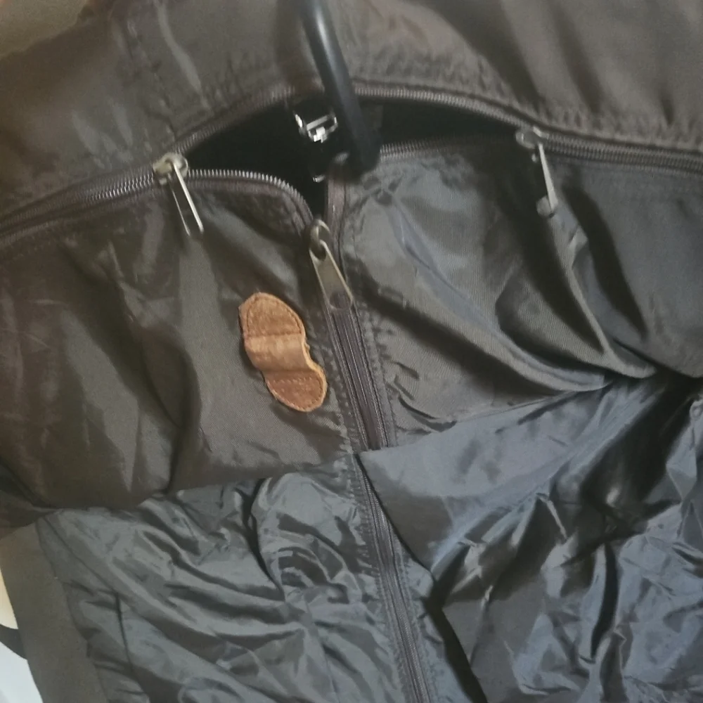 Vintage High Sierra Leather & Canvas Garment Weekender Bag – Carry-On Nwt